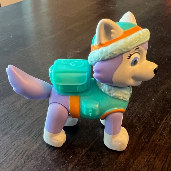 Paw Patrol Everest’s Rescue Snowmobile Snow Plow Vehicle with Everest Figure HTF - Picture 8 of 10